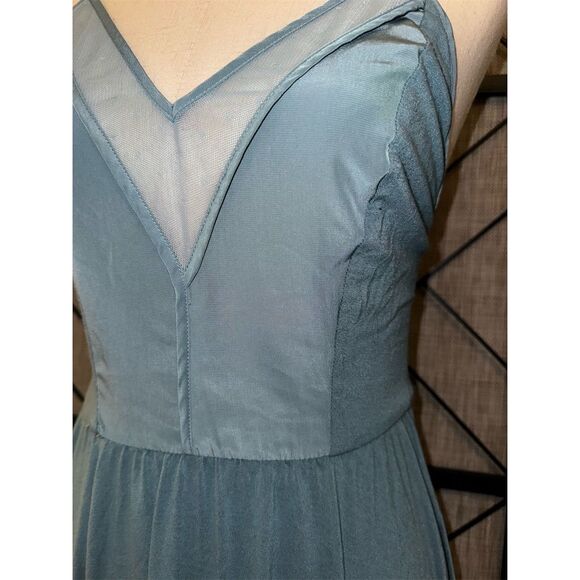 Urban Outfitters Womens COPE Mid Thigh Dress M Blue Strappy VNeck Tennis Soft S - Picture 3 of 4